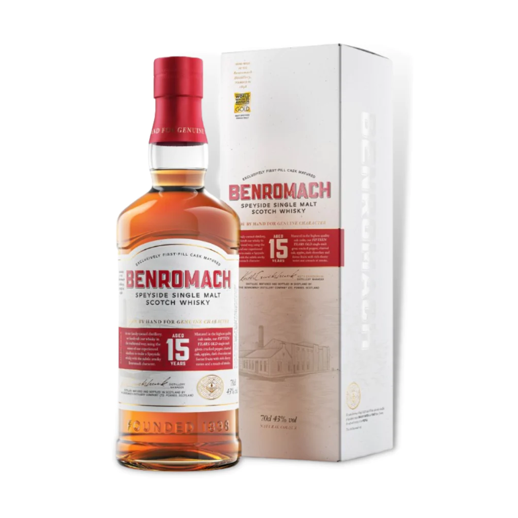 BENROMACH 15YR 43% 700ml GB - Premier Cru Retail Stores