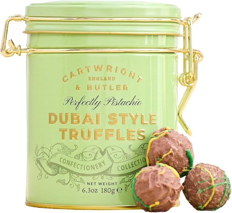 PISTACHIO DUBAI TRUFFLES TIN 180g