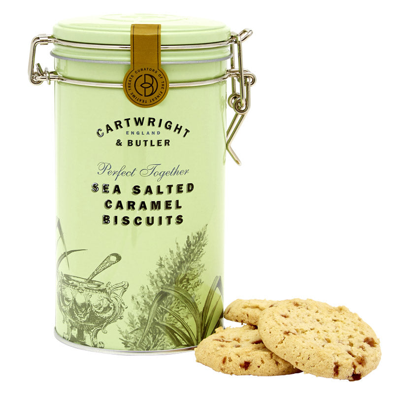 SEA SALT CARAMEL BISC TIN 200g