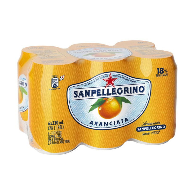 SAN PELLEGRINO ARANCIATA CAN 330ml - Premier Cru Retail Stores
