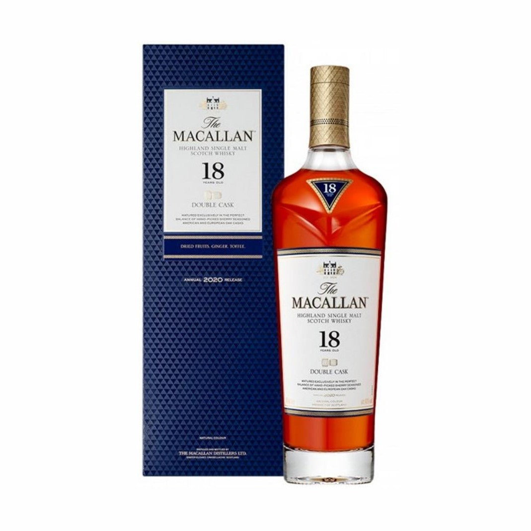 MACALLAN DOUBLE CASK 18YR 43% 70cl GB - Premier Cru Retail Stores