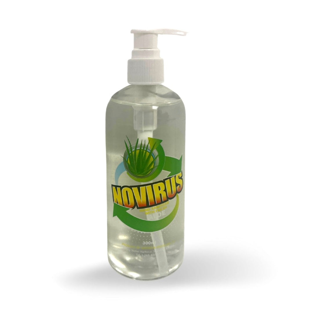 NOVIRUS HAND SANITIZER GEL W/ PUMP 300ml - Premier Cru Retail Stores