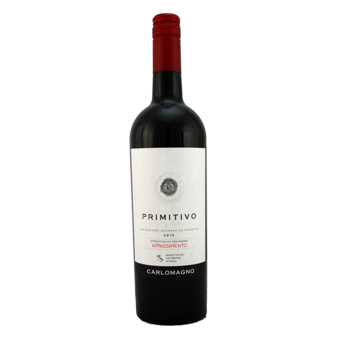 PRIMITIVO APPASIMENTO CARLOMAGNO PUGLIA 75cl - Premier Cru Retail Stores