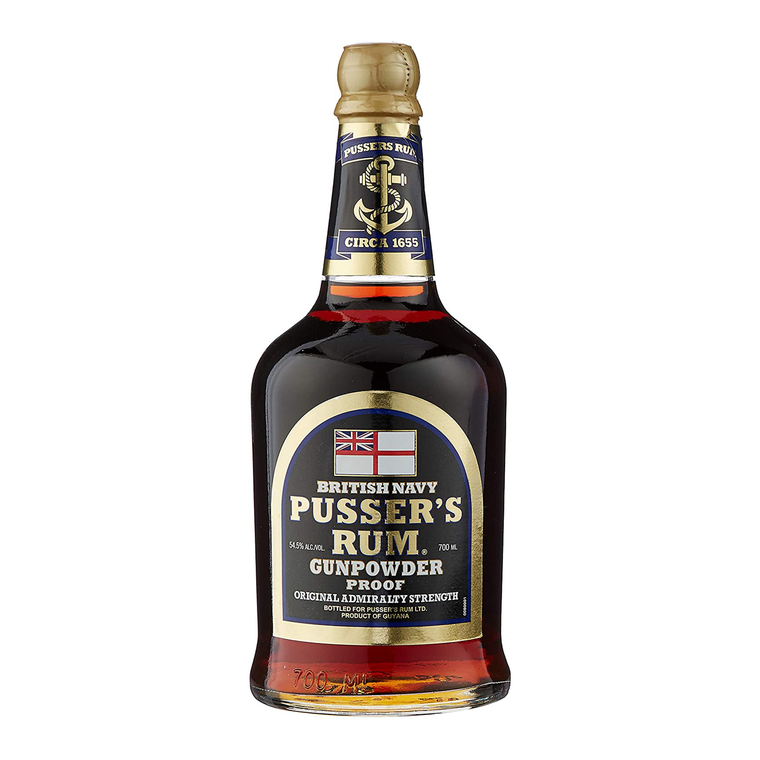 PUSSER'S GUNPOWDER PROOF BLACK LABEL RUM 700ml - Premier Cru Retail Stores