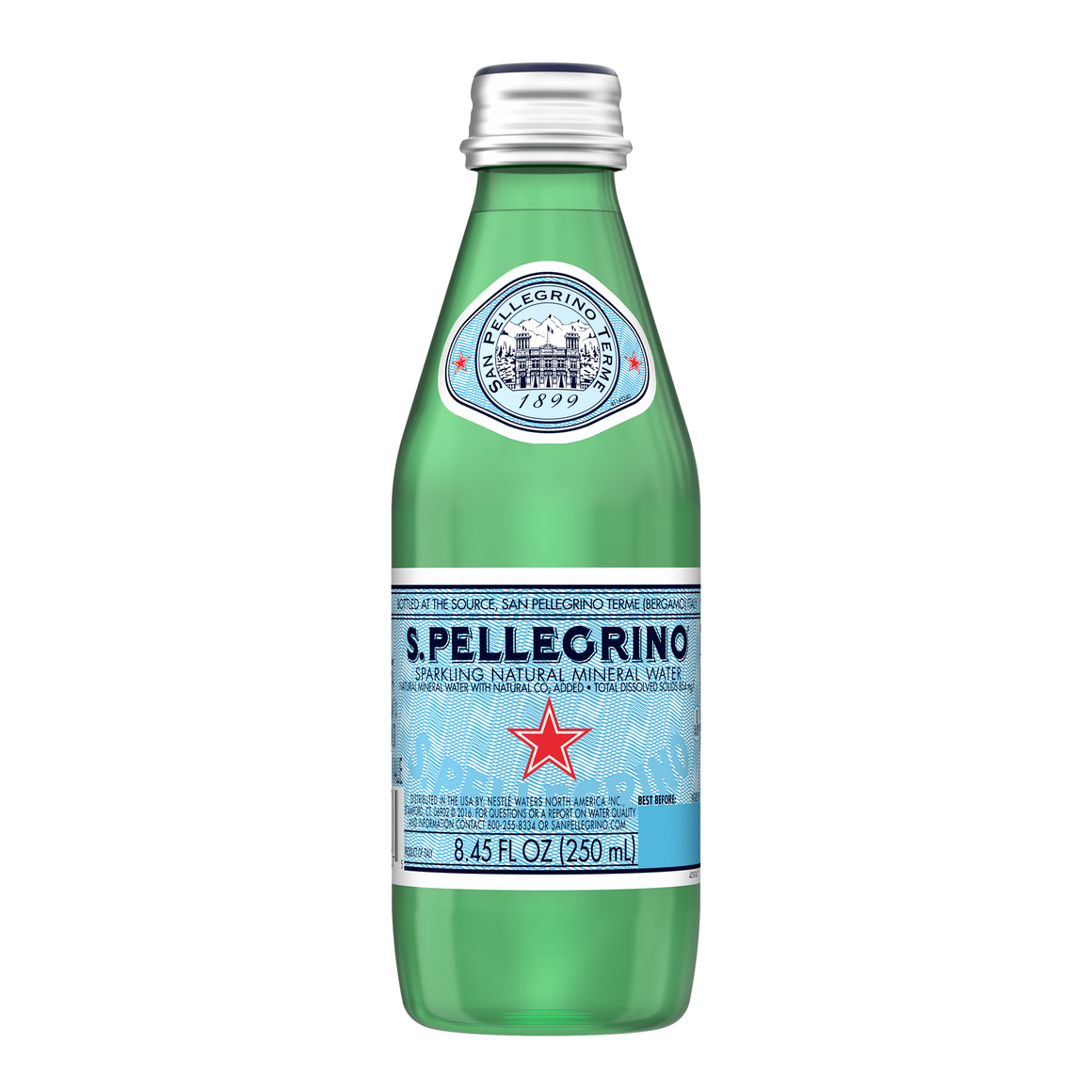 SAN PELLEGRINO SPARKLING WATER (GLASS) 250ml - Premier Cru Retail Stores