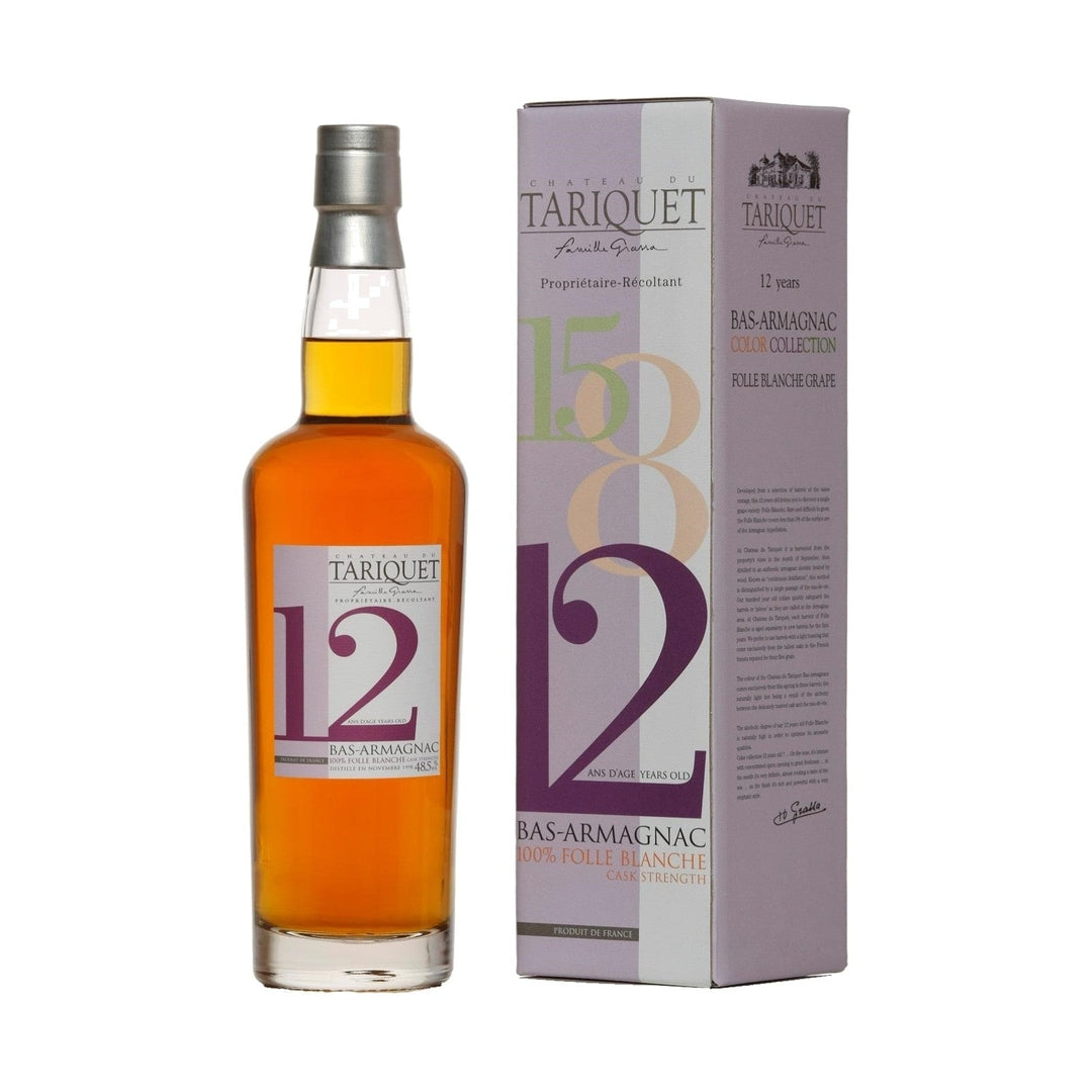 TARIQUET BAS ARMAGNAC FOLLE BLANCHE 12YR 700ml - Premier Cru Retail Stores