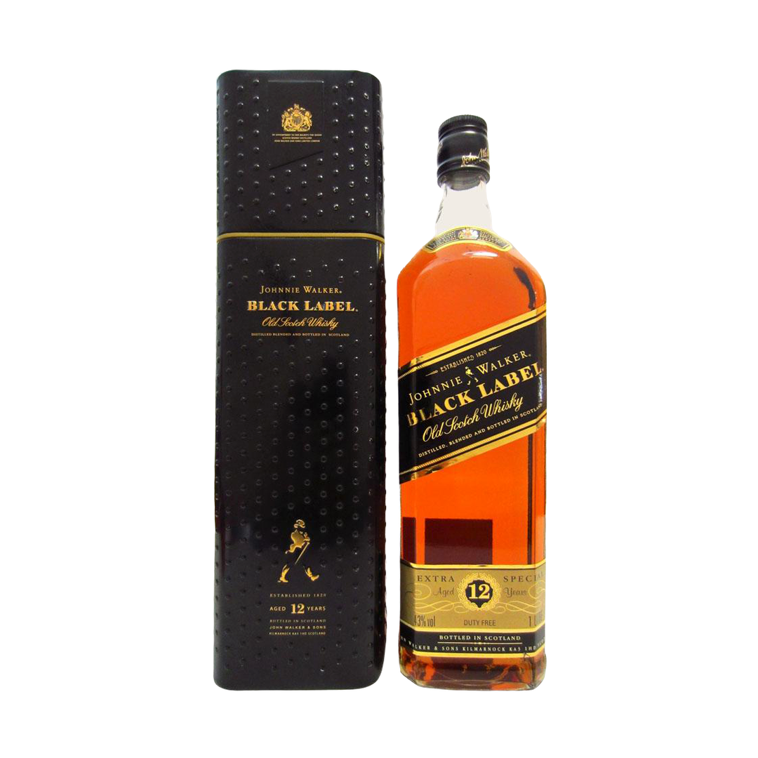 JOHNNIE WALKER BLACK 12YR 1 Litre - Premier Cru Retail Stores