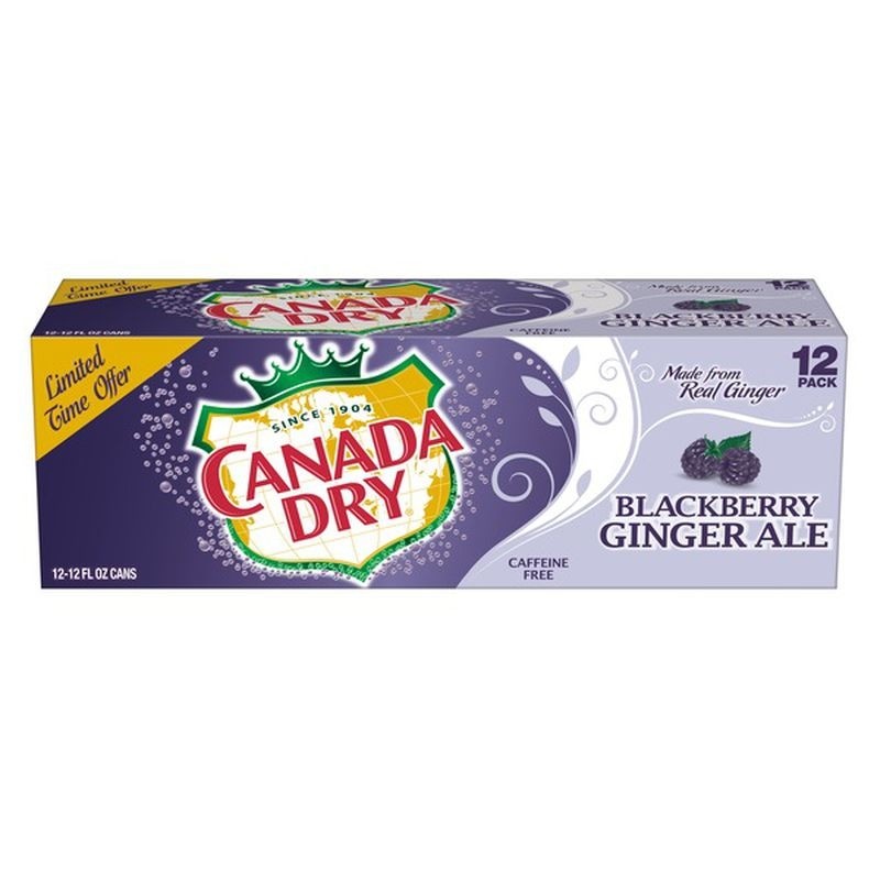CANADA DRY GINGER ALE BLACKBERRY CAN 12oz - Premier Cru Retail Stores