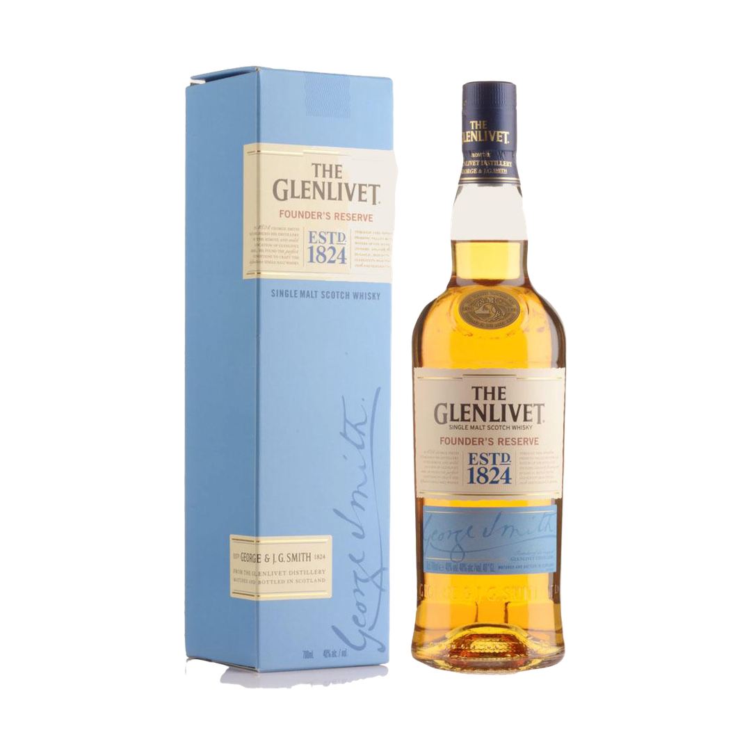 THE GLENLIVET FOUNDER'S RESERVE 12YR SINGLE MALT SCOTCH 750ml - Premier Cru Retail Stores