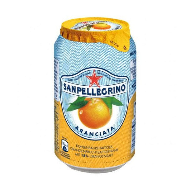 SAN PELLEGRINO ARANCIATA CAN 330ml - Premier Cru Retail Stores