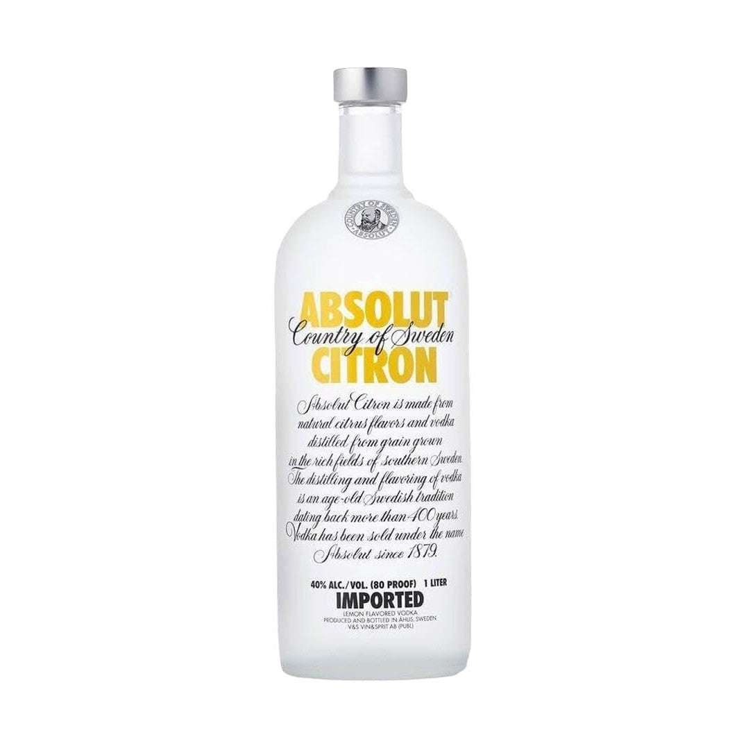 ABSOLUT CITRON VODKA 1 Litre - Premier Cru Retail Stores